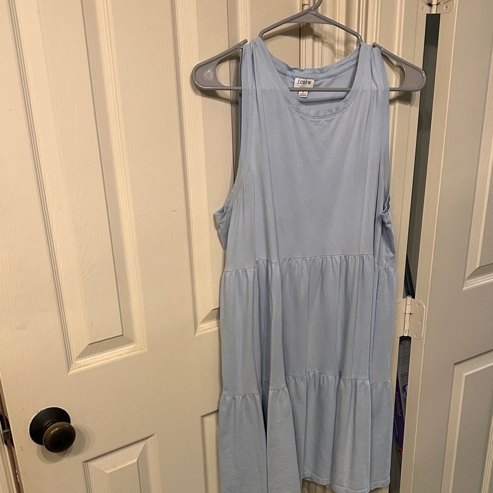 J. Crew Sky Blue Sleeveless Dress knee length size
